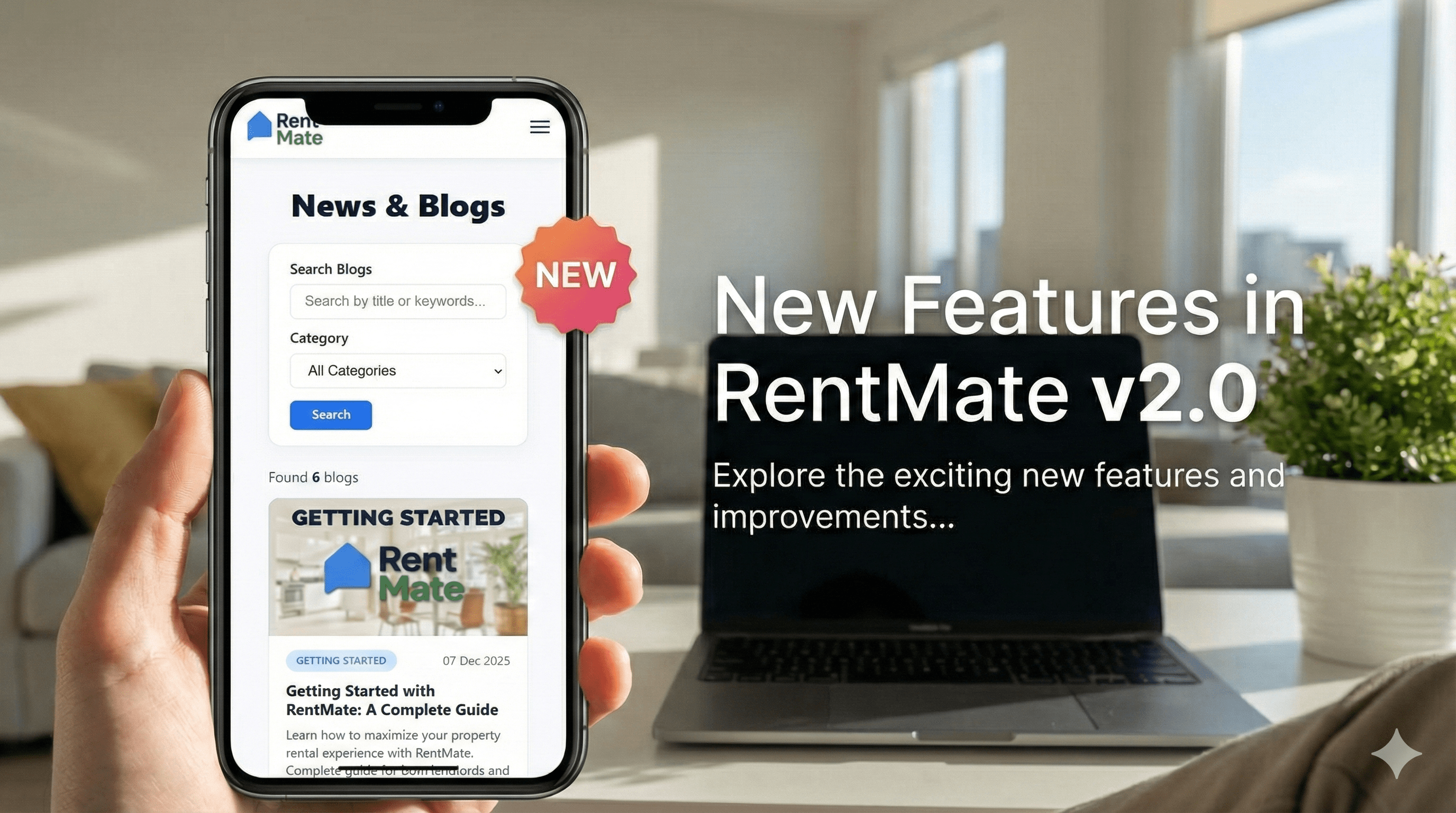 New Features in RentMate v2.0